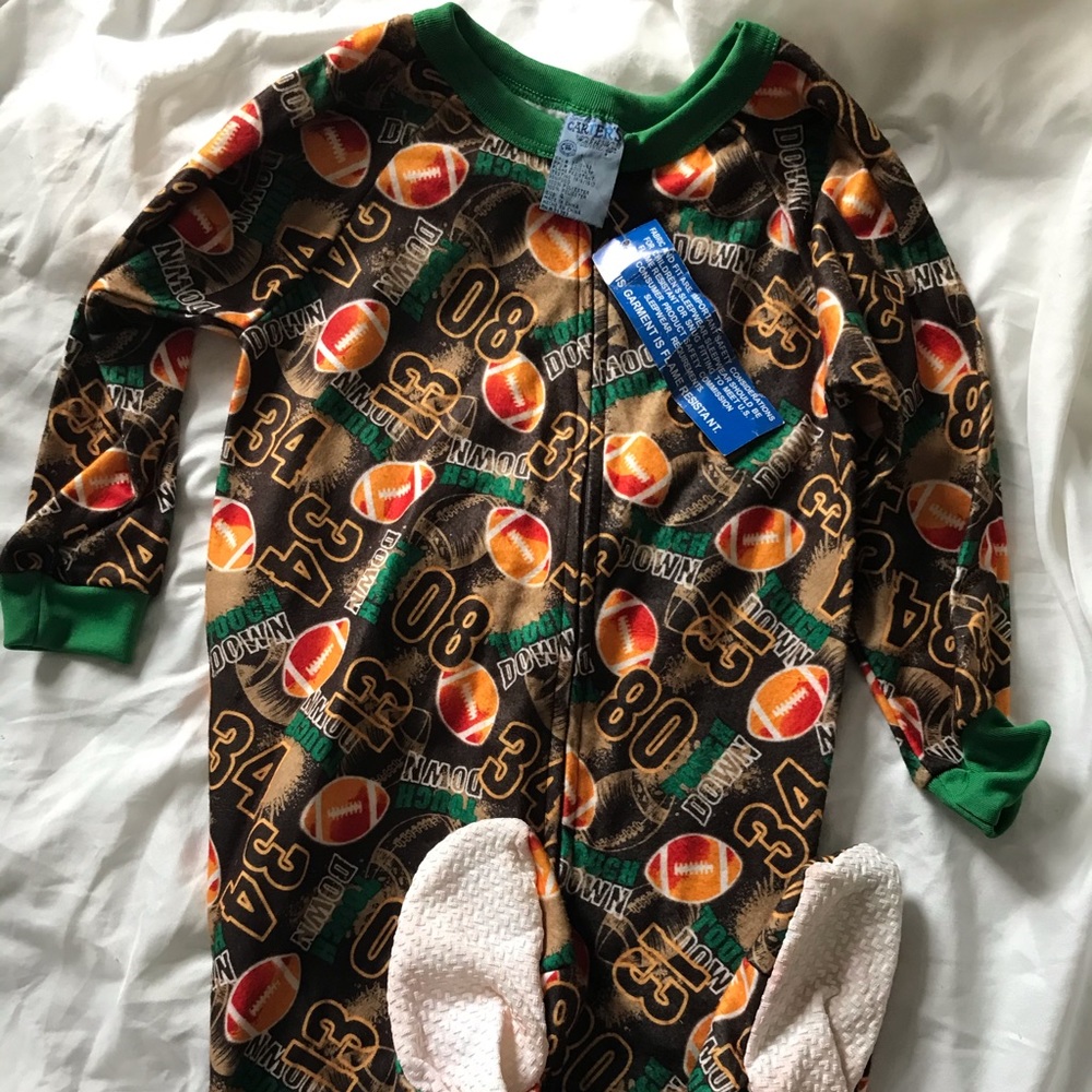 Carters 4T football sleeper.